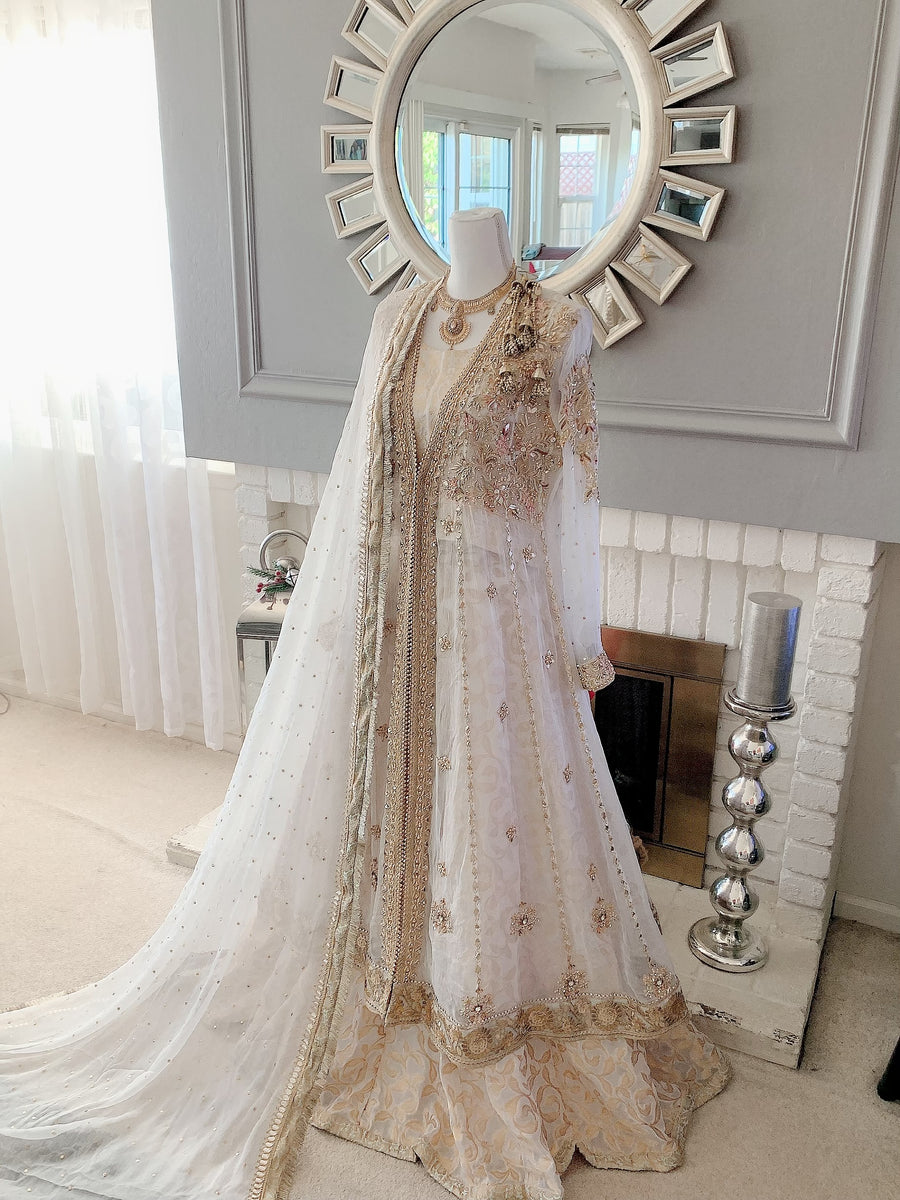 White Nikkah Dress – Asma and Shumaila