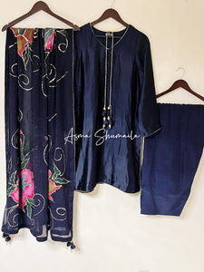 Navy Farshi Shalwar