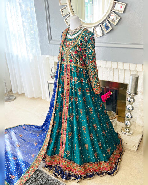 beautiful mehndi dress design Mehndi Dress – Asma and Shumaila