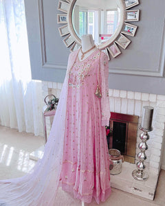 Pink Eid wear Asma and Shumaila Pink Eid wear Asma and Shumaila