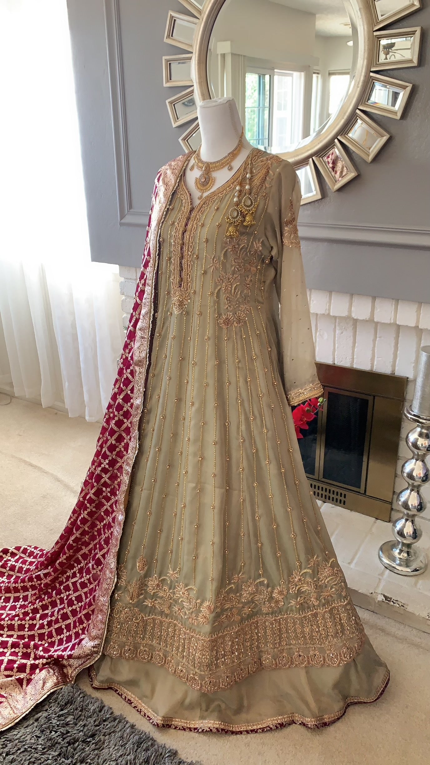 Pakistani Long Gown Asma and Shumaila Pakistani Long Gown Asma and Shumaila