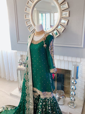 Green Nikah Outfit